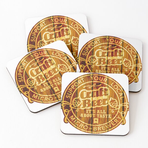 Artikelvorschau, Craft Beer Emblem, wood entworfen und verkauft von Spassprediger.
