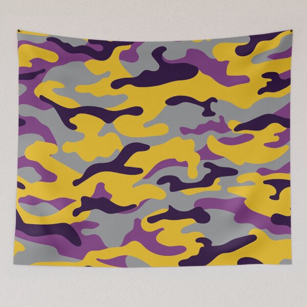 Item preview, Camo Patterned Colours of the Year - Illuminating Yellow, Spanish Grey, Maximum Purple, Russian Violet designed and sold by LudicrousFeed.