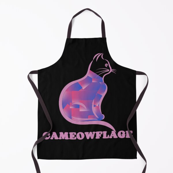 Item preview, PINK CAMEOWFLAGE Multicolored Collage Cat Silhouette - Funny Cat Pictures with Captions designed and sold by FunnyCatsFam.