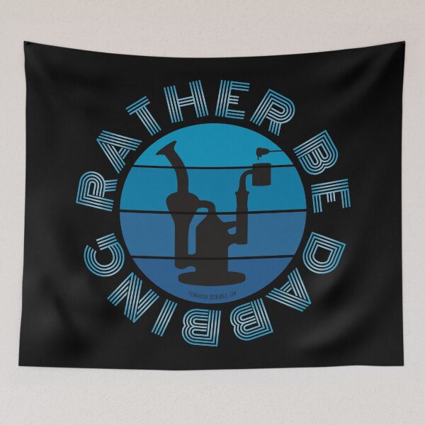 Item preview, Retro Vintage Sunset Blue Dab Rig-rather be dabbing  designed and sold by YomeHayin.