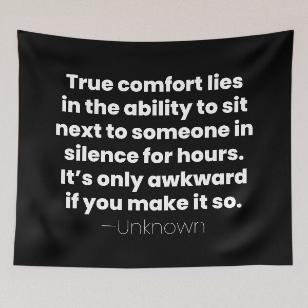 Item preview, The Ability to Sit In Silence, Unknown Introvert Quote designed and sold by MariosNydras.