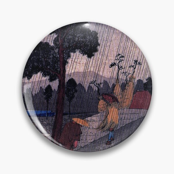 Item preview, Two men on a sloping road in the rain, Hiroshige designed and sold by Geraldo Garcia.
