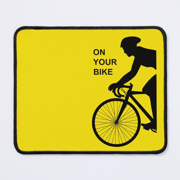 Item preview, On your bike V4 black on yellow designed and sold by TerenceLacey.