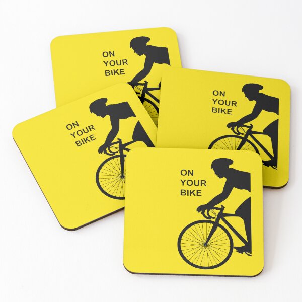 Item preview, On your bike V4 black on yellow designed and sold by TerenceLacey.