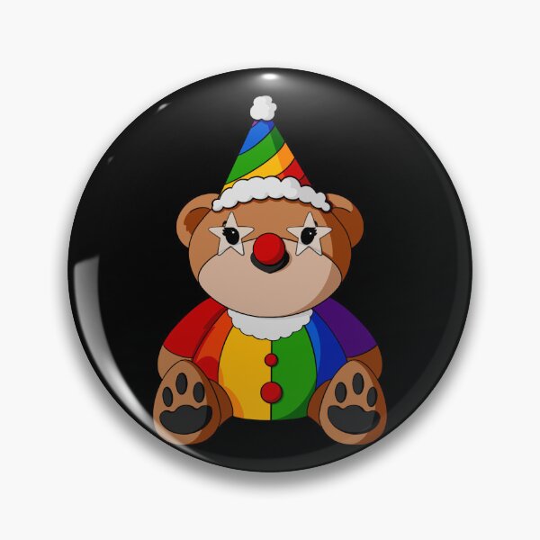 Item preview, Clown Teddy Bear designed and sold by Alisha Ober Designs.