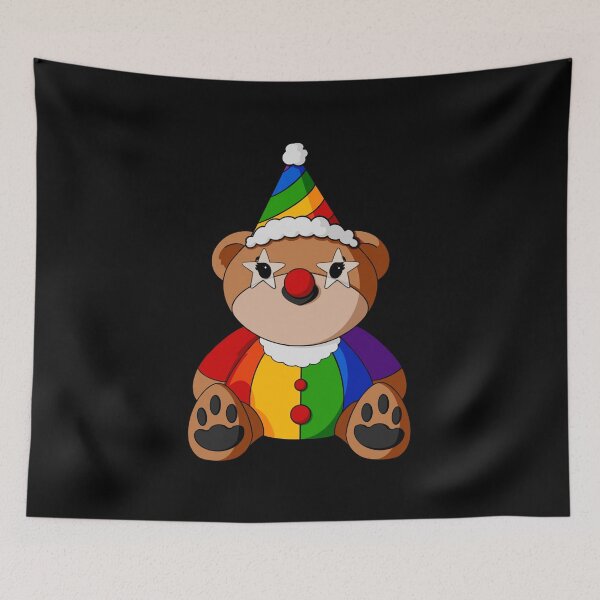Item preview, Clown Teddy Bear designed and sold by Alisha Ober Designs.