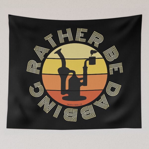 Item preview, Retro Vintage Sunset Orange Dab Rig-rather be dabbing  designed and sold by YomeHayin.