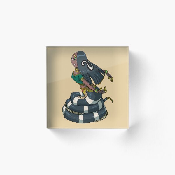 Female Cobra Naga MONSTER GIRLS Series I Acrylic Block