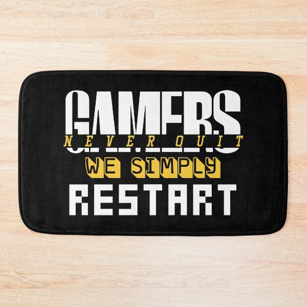 Item preview, Gamers Never Quit. We Simply Restart. designed and sold by palaco210.