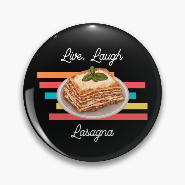 Item preview, Live Laugh Lasagna - Colorful Italian Lifestyle and Lasagna Lovers designed and sold by JoyTop.