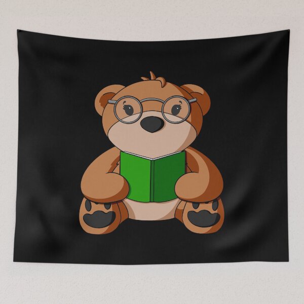 Item preview, Reading Teddy Bear designed and sold by Alisha Ober Designs.