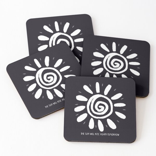 Item preview, The sun will rise again tomorrow - inspirative quote designed and sold by VichallanStudio.