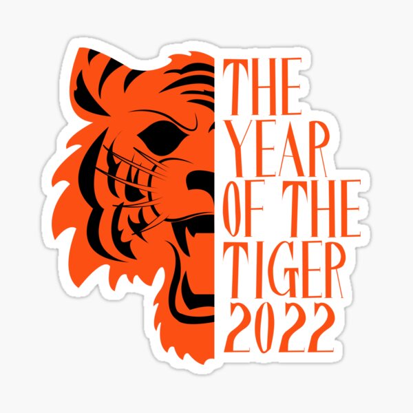 Cincinnati Bengals Year of the Tiger Sticker for Sale by drrahlf