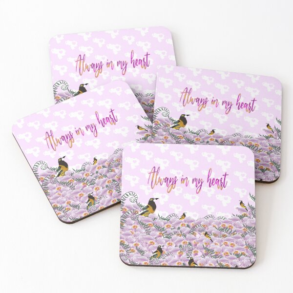 Item preview, always in my heart vzla, venezuela pattern pink, bird, turpial,  designed and sold by FRKI-DIDI.