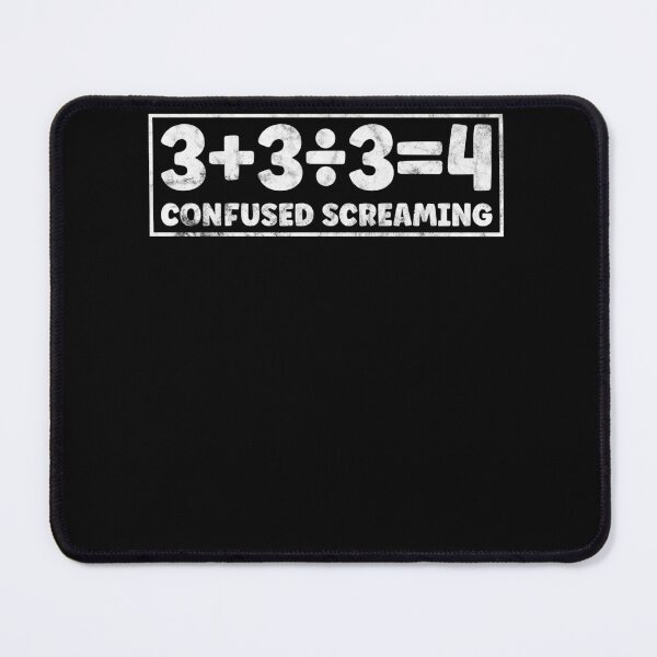 Item preview, Funny Math Teacher Confused Screaming Maths Joke Algebra designed and sold by Dressed For  Duty.