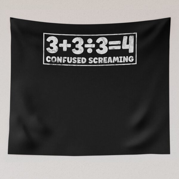 Item preview, Funny Math Teacher Confused Screaming Maths Joke Algebra designed and sold by Dressed For  Duty.