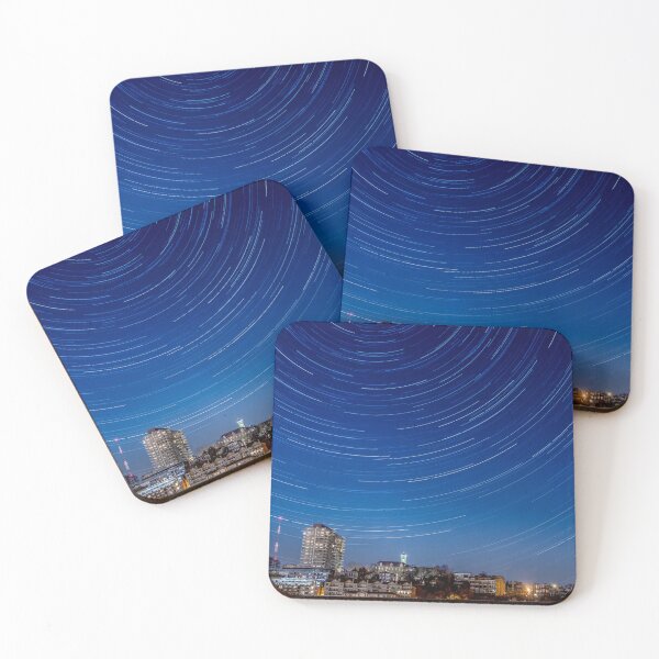 Item preview, Star Trails Behind Mt. Adams Cincinnati Ohio with Holy Cross - Immaculata Church designed and sold by DaveFilm.