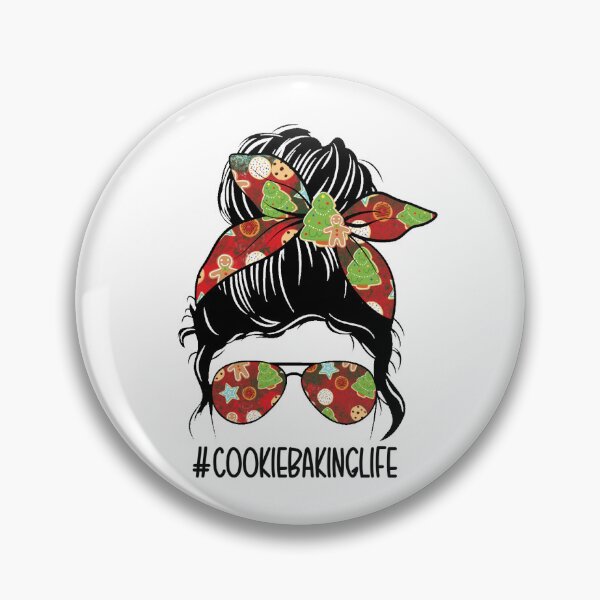Item preview, Cookie Baking Life Messy Bun designed and sold by ItsaMomThingLLC.