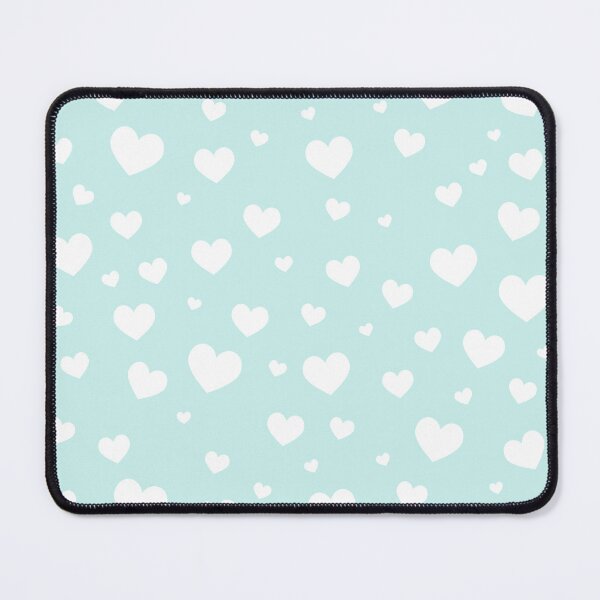Item preview, Hearts White Mint Kawaii Cute Pastel Aesthetic designed and sold by candymoondesign.