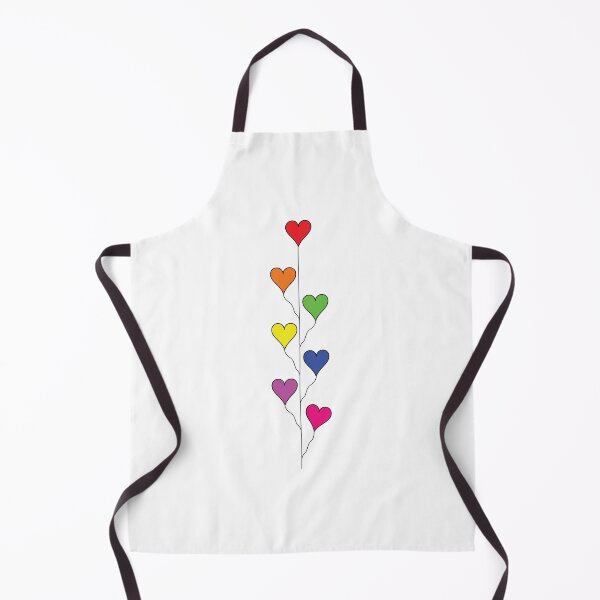 Item preview, Seven Rainbow Colored Heart Balloons  designed and sold by Mindful-Designs.