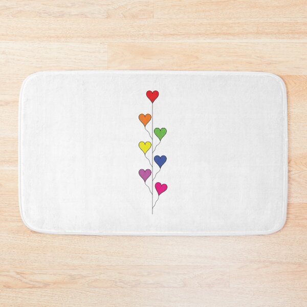 Item preview, Seven Rainbow Colored Heart Balloons  designed and sold by Mindful-Designs.
