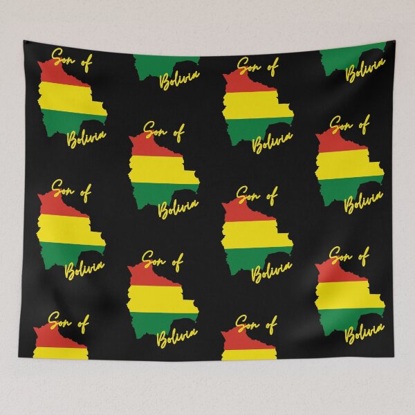 Item preview, Son of Bolivia Map Flag designed and sold by NovawayDirect.
