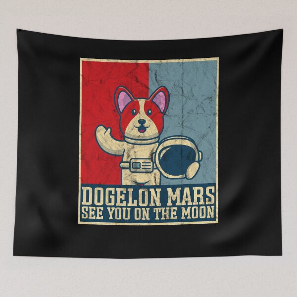 Item preview, Dogelon Mars See You On The Moon Astronaut Crypto designed and sold by Dressed For  Duty.