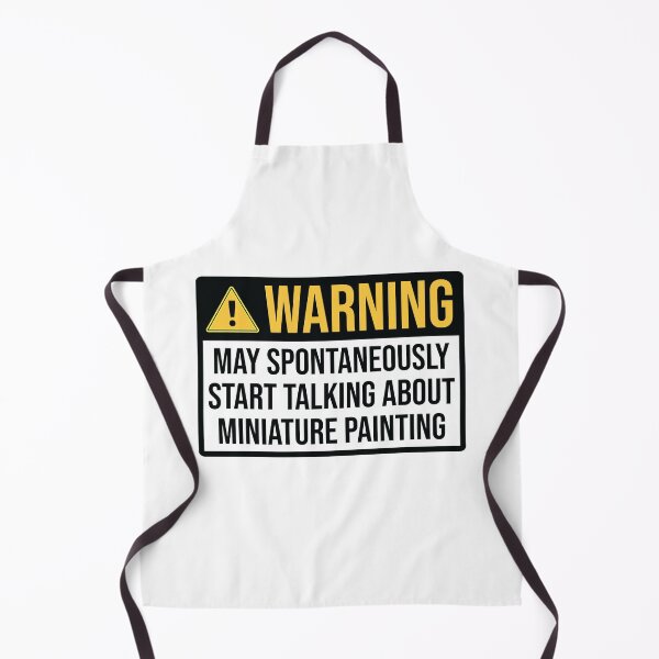 Item preview, Miniature Painter Funny Warning designed and sold by woodesigner.