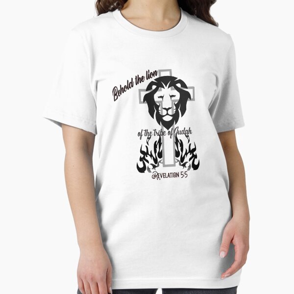 Item preview, Behold the LION OF JUDAH Revelation 5:5 - (black print) christian tees, hoodies, sweatshirts, tank tops etc. designed and sold by Brent Horton.
