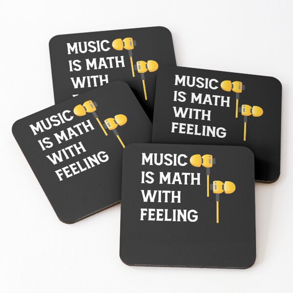 Item preview, Music Is Math With Feeling Funny Musical Fan designed and sold by Dressed For  Duty.