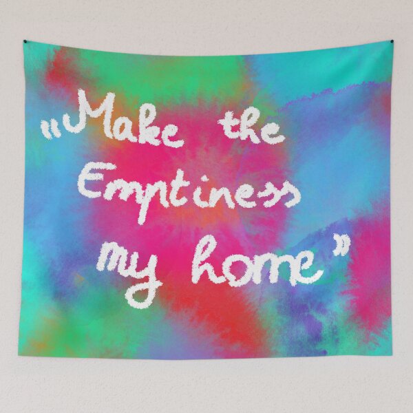 Item preview, Starset - Into the Unknown quote on colorful abstract painting designed and sold by KuroUsagi-chan.