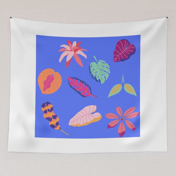 Item preview, Periwinkle and Leaves designed and sold by greeneggsandbam.