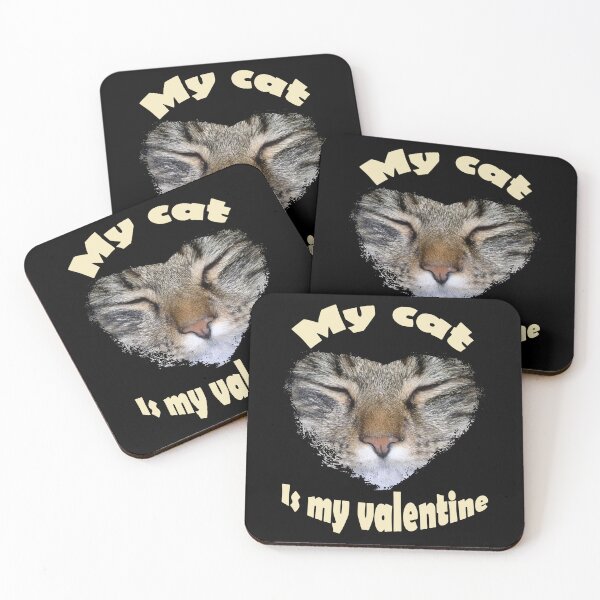 Item preview, My cat is my valentine designed and sold by aither81.