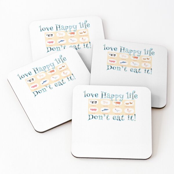 Item preview, Love happy life - Don't eat it - Want to save the world - stop eating animals  White Edition  Change your Nature  designed and sold by SpArtk.