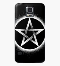 Pentagramm - Weiß Hülle & Klebefolie für Samsung Galaxy