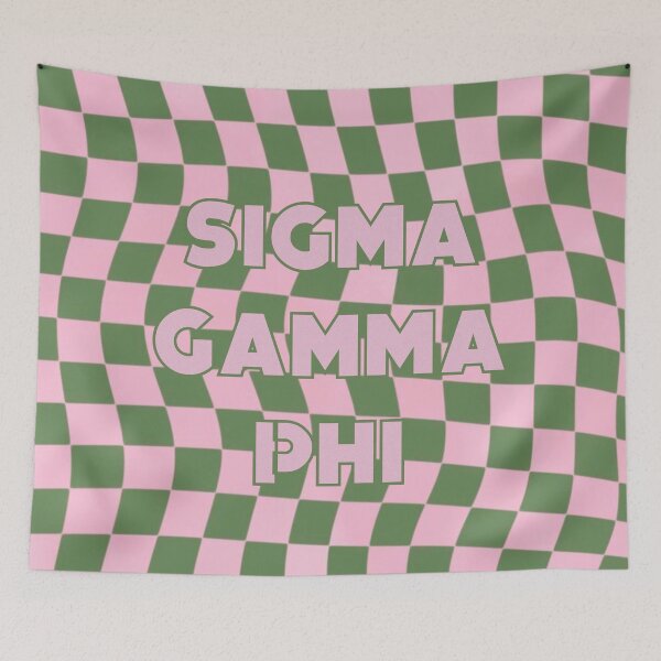 Item preview, Sigma Gamma Phi, SGPhi, Thusa, Arethusa,Checkers, Fredonia, Oneonta, oney, Potsdam, Sorority, College, tapestry  designed and sold by briellescozz.