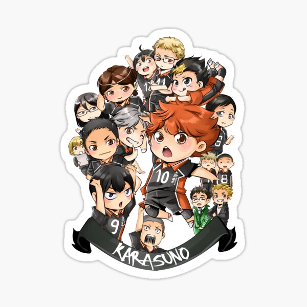 Team Karasuno Pegatina
