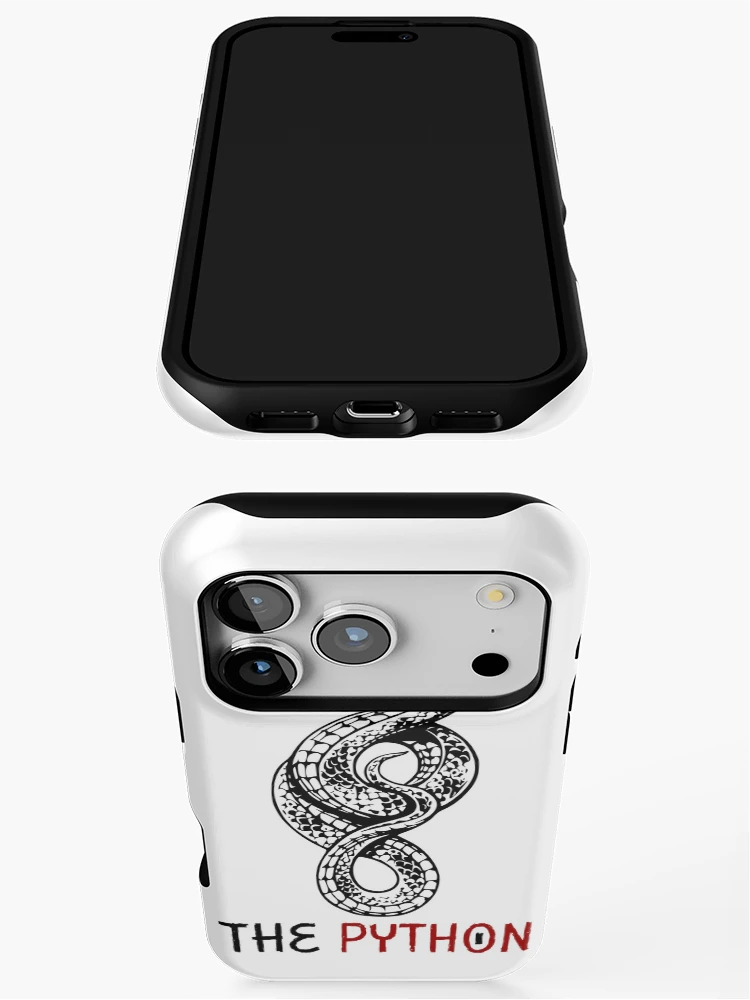 Thumbnail 3 of 4, iPhone Case, Beware The Python designed and sold by Droidmcboyd.