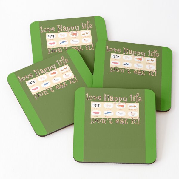 Item preview, Love happy life - Don't eat it - Want to save the world - stop eating animals  Green  Edition  Change your Nature  designed and sold by SpArtk.