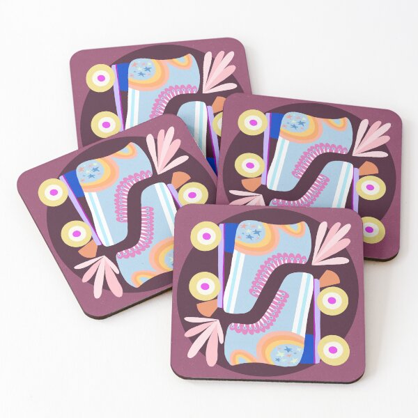 Item preview, Roller Skates - Blue & Purple designed and sold by AnArielleShop.