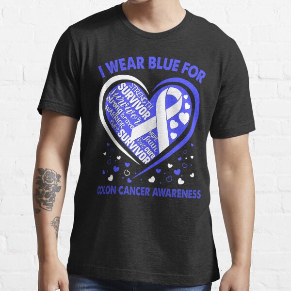 Colon Cancer Survivor Gift Blue Ribbon Colon Cancer Awareness