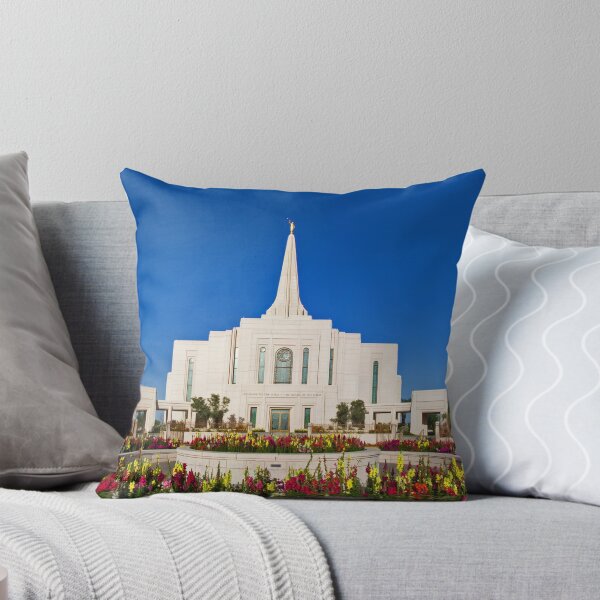 Item preview, Gilbert Arizona Temple - Front Flowers 24x20 designed and sold by Ken Fortie.