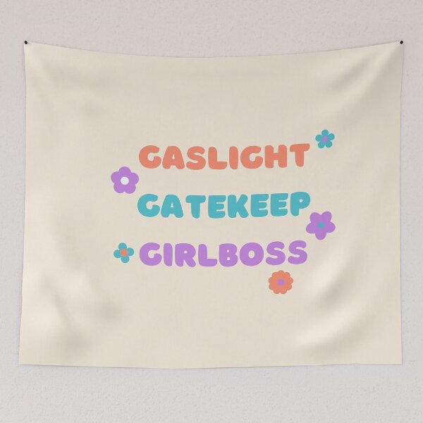 Item preview, Copy of Gaslight Gatekeep Girlboss | Sarcastic Boho Floral Quote for Women designed and sold by MiaDelelai.