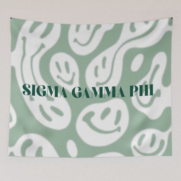 Item preview, Sigma Gamma Phi, SGPhi, Thusa, Arethusa,smiley, Fredonia, Oneonta, oney, Potsdam, Sorority, College, tapestry  designed and sold by briellescozz.
