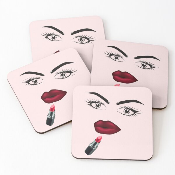 Item preview, Beautiful girl's face with red lips designed and sold by Happy-Child.