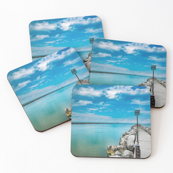 Item preview, Port Clinton Ohio Waterworks Beach Dock On The Lake Erie designed and sold by DaveFilm.
