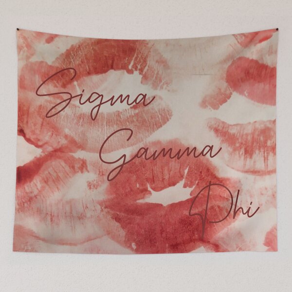 Item preview, Sigma Gamma Phi, SGPhi, Thusa, Arethusa, lips, vday,Fredonia, Oneonta, oney, Potsdam, Sorority, College, tapestry  designed and sold by briellescozz.
