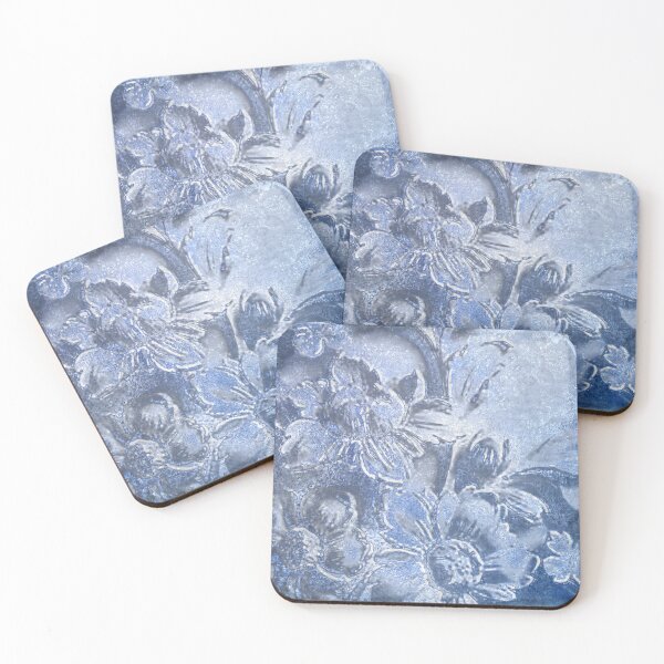 Item preview,  Beautiful Blue Glided Flower Imprint  Design designed and sold by SidhuKeet1.