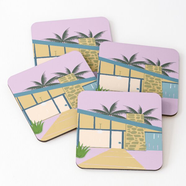 Item preview, Palm Springs MCM Home with a Pink Door designed and sold by LisWilliams.
