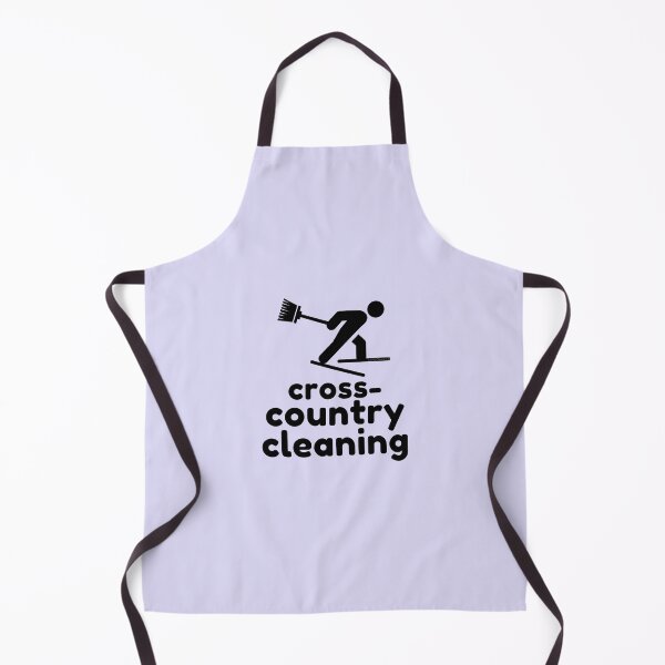 Item preview, Cross Country Cleaning Skier With Broom Housekeeper Janitor designed and sold by SavvyCleaner.
